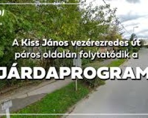 Több mint egy kilométer hosszan újul meg a járda a 111-es út mentén Esztergomban