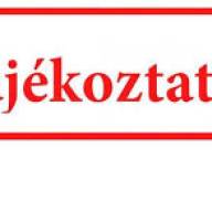 Lakossági tájékoztatás