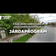 Több mint egy kilométer hosszan újul meg a járda a 111-es út mentén Esztergomban