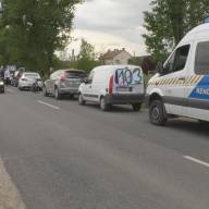 Félpályás útlezárás -  tiltakozás a kamionforgalom ellen  2025.05.08.