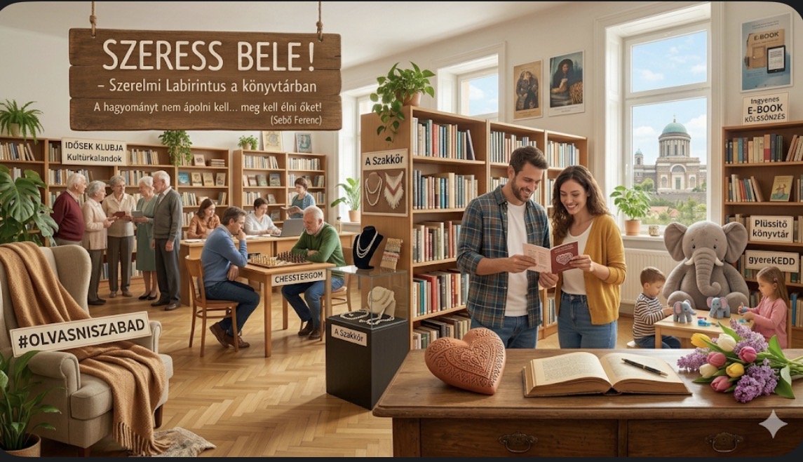 Éld meg a hagyományt, szeress bele az olvasásba! – Májusi pezsgés az esztergomi könyvtárban