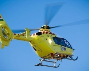 Mentőhelikopter érkezett egy sárisápi rollerbalesethez