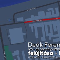 Kezdődik a Deák Ferenc utca ivó- és szennyvízhálózatának felújítása