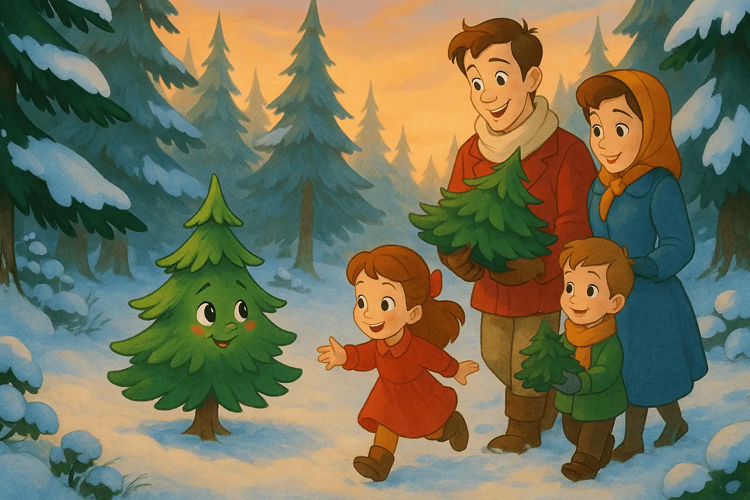 A fenyőerdő legkisebb fája