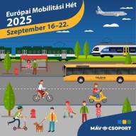 Európai Mobilitási Hét a MÁV-csoporttal: díjmentes kerékpárszállítás, kedvezményes Autómentes napijegy, hétvégén pedig színes programok a fővárosban