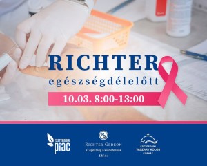 Egészség és piacozás egyben: Richter Egészségdélelőtt az Esztergomi Piacon