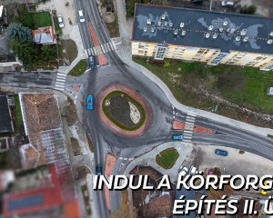 Elrajtolt a körforgalom-fejlesztés második üteme Esztergomban