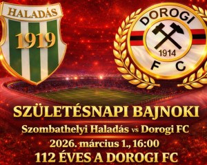 Születésnapi bajnoki: 112 éves a Dorogi FC