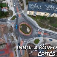 Elrajtolt a körforgalom-fejlesztés második üteme Esztergomban