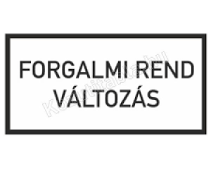 Ideiglenes forgalmirend-változás - Dobogókői út