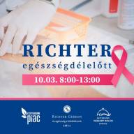 Egészség és piacozás egyben: Richter Egészségdélelőtt az Esztergomi Piacon