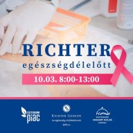 Egészség és piacozás egyben: Richter Egészségdélelőtt az Esztergomi Piacon