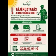 Rendkívüli hőség: Módosul a kézbesítési rend a Magyar Postánál