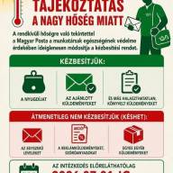 Rendkívüli hőség: Módosul a kézbesítési rend a Magyar Postánál