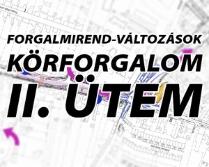 Forgalomkorlátozási ütemtervet tettek közzé az esztergomi „piskóta” körforgalom II. üteméhez