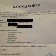 Hamis katonai behívóval viccelte meg barátját egy férfi Dömösön