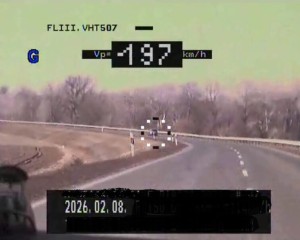 Közel kétszázzal száguldott Esztergomnál