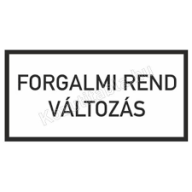 Ideiglenes forgalmirend-változás - Dobogókői út