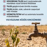 Életbe lép az I. fokú vízkorlátozás
