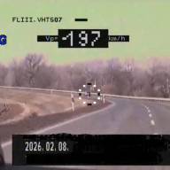 Közel kétszázzal száguldott Esztergomnál