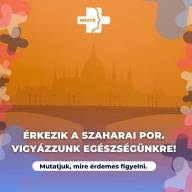 Sárgás égbolt és sáros eső: Szaharai por borítja be Komárom-Esztergom vármegyét
