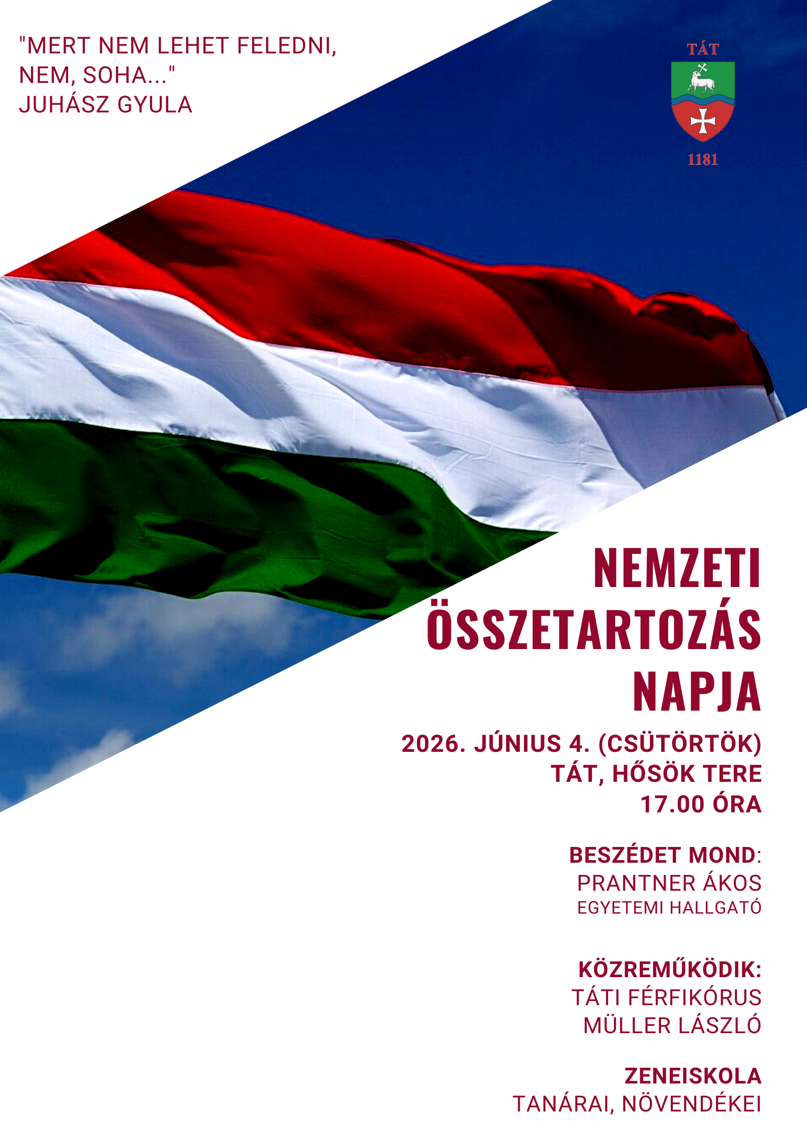 Trianoni Megemlékezés Táton  2026.06.04.